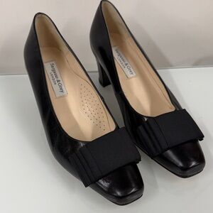Sargasso & Grey Black Bow leather Heels 37